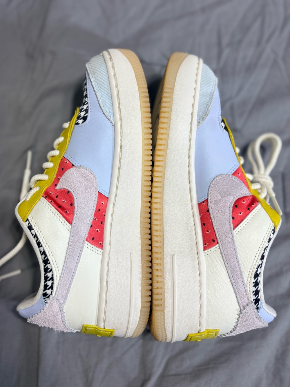 Nike Women's Air Force 1 Shadow Patchwork Multicolor DM 8076100 Low Top Sz 8.5 - Picture 7 of 11